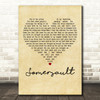 Zero 7 Somersault Vintage Heart Decorative Wall Art Gift Song Lyric Print