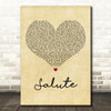 Little Mix Salute Vintage Heart Decorative Wall Art Gift Song Lyric Print