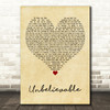 EMF Unbelievable Vintage Heart Decorative Wall Art Gift Song Lyric Print