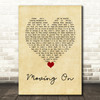 James Moving On Vintage Heart Decorative Wall Art Gift Song Lyric Print