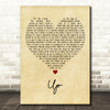 Sing Street Up Vintage Heart Decorative Wall Art Gift Song Lyric Print