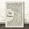 Chitty Chitty Bang Bang Truly Scrumptious Vintage Script Decorative Wall Art Gift Song Lyric Print