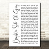 Five Finger Death Punch Brighter Side Of Grey White Script Decorative Wall Art Gift Song Lyric Print