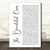 Prince And The Revolution The Beautiful Ones White Script Decorative Wall Art Gift Song Lyric Print