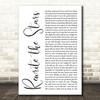 Zac Efron, Zendaya - GREATEST SHOWMAN Rewrite the Stars White Script Wall Art Gift Song Lyric Print