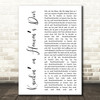 Guns N Roses Knockin on Heavens Door White Script Decorative Wall Art Gift Song Lyric Print