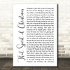 Ray Charles That Spirit of Christmas White Script Decorative Wall Art Gift Song Lyric Print