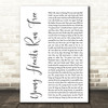 Candi Staton Young Hearts Run Free White Script Decorative Wall Art Gift Song Lyric Print