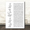 Millie Jackson My Man, A Sweet Man White Script Decorative Wall Art Gift Song Lyric Print