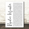 Falling In Reverse Popular Monster White Script Decorative Wall Art Gift Song Lyric Print