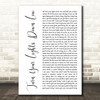 Lauryn Hill Bob Marley Turn Your Lights Down Low White Script Wall Art Song Lyric Print