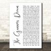 Pink Floyd The Gunners Dream White Script Decorative Wall Art Gift Song Lyric Print