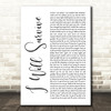 Gloria Gaynor I Will Survive White Script Decorative Wall Art Gift Song Lyric Print