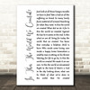 Queen Is This The World We Created White Script Decorative Gift Song Lyric Print