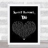 The Last Shadow Puppets Sweet Dreams TN Black Heart Song Lyric Quote Print