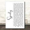 Dust Springfield Spooky White Script Decorative Wall Art Gift Song Lyric Print