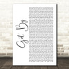 Talib Kweli Get By White Script Decorative Wall Art Gift Song Lyric Print