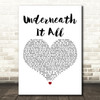 No Doubt feat. Lady Saw Underneath It All White Heart Decorative Wall Art Gift Song Lyric Print