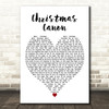 Trans-Siberian Orchestra Christmas Canon White Heart Decorative Wall Art Gift Song Lyric Print