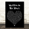 Tinie Tempah Written In The Stars Black Heart Song Lyric Quote Print