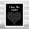 Todd Rundgren I Saw The Light Black Heart Song Lyric Quote Print