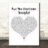 Elvis Presley Are You Lonesome Tonight White Heart Decorative Wall Art Gift Song Lyric Print