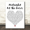 Maria Muldaur Midnight At The Oasis White Heart Decorative Wall Art Gift Song Lyric Print