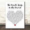 Blind Guardian The Bard's Song In the Forest White Heart Decorative Gift Song Lyric Print