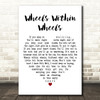 Rory Gallagher Wheels Within Wheels White Heart Decorative Wall Art Gift Song Lyric Print