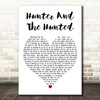 Simple Minds Hunter And The Hunted White Heart Decorative Wall Art Gift Song Lyric Print