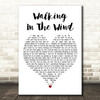 One Direction Walking In The Wind White Heart Decorative Wall Art Gift Song Lyric Print