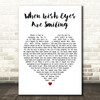 John McCormack When Irish Eyes Are Smiling White Heart Decorative Gift Song Lyric Print