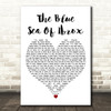 Billy King The Blue Sea Of Ibrox White Heart Decorative Wall Art Gift Song Lyric Print