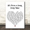 Harry James and His Orchestra Its Been a Long, Long Time White Heart Song Lyric Print
