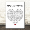 Frank Hamilton Flaws & Ceilings White Heart Decorative Wall Art Gift Song Lyric Print