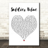 Buffy Sainte-Marie Soldier Blue White Heart Decorative Wall Art Gift Song Lyric Print