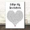 Stevie Nicks Edge Of Seventeen White Heart Decorative Wall Art Gift Song Lyric Print