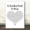 Doris Day A Bushel And A Peck White Heart Decorative Wall Art Gift Song Lyric Print
