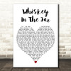 Metallica Whiskey In The Jar White Heart Decorative Wall Art Gift Song Lyric Print
