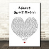 Hozier Almost (Sweet Music) White Heart Decorative Wall Art Gift Song Lyric Print