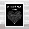 Billy Paul Me And Mrs Jones Black Heart Song Lyric Quote Print