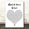 Nightwish Ghost Love Score White Heart Decorative Wall Art Gift Song Lyric Print