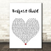 Simple Minds Belfast Child White Heart Decorative Wall Art Gift Song Lyric Print
