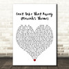 Mariah Carey Cant Take That Away (Mariahs Theme) White Heart Song Lyric Print