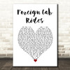 Letlive Foreign Cab Rides White Heart Decorative Wall Art Gift Song Lyric Print