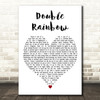 Katy Perry Double Rainbow White Heart Decorative Wall Art Gift Song Lyric Print