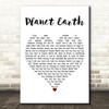 Duran Duran Planet Earth White Heart Decorative Wall Art Gift Song Lyric Print