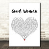 Maren Morris Good Woman White Heart Decorative Wall Art Gift Song Lyric Print