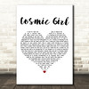 Jamiroquai Cosmic Girl White Heart Decorative Wall Art Gift Song Lyric Print