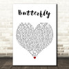 Mariah Carey Butterfly White Heart Decorative Wall Art Gift Song Lyric Print